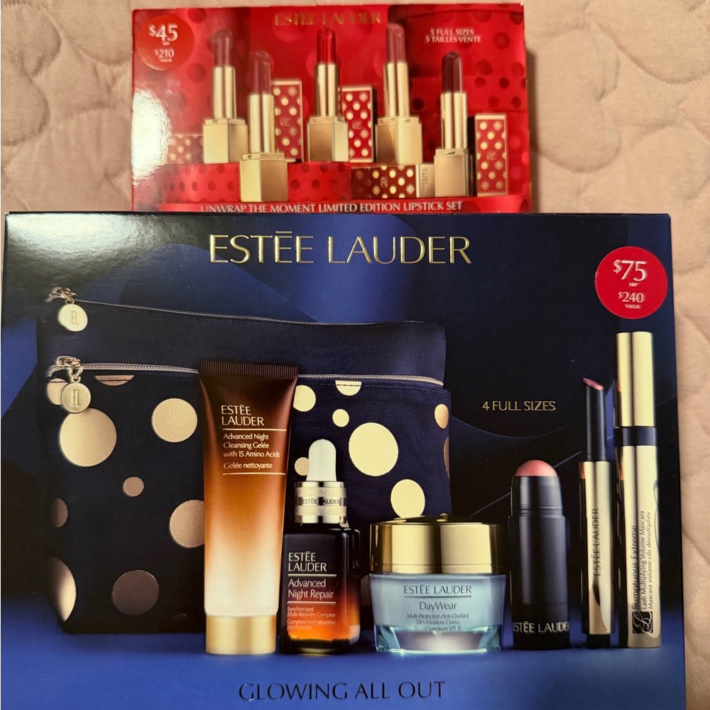 Estee Lauder Lipstick and Skincare Collection